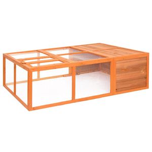 vidaXL Garten-Tierk&auml;fig 150x100x50 cm Massivholz Tanne