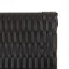 vidaXL Paravent 4-tlg. Schwarz Poly Rattan