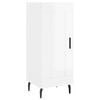 vidaXL Sideboard Hochglanz-Wei&szlig; 34,5x34x90 cm Holzwerkstoff
