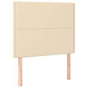vidaXL Kopfteil Creme 90x5x118/128 cm Stoff