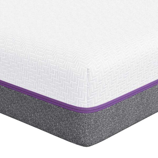 vidaXL Matratze Weiß und Grau 90 x 200 cm Memory Foam