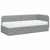 vidaXL Eckbettgestell Hellgrau 80 x 200 cm Stoff