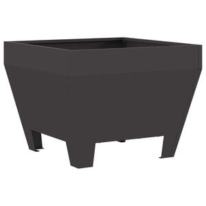 vidaXL Feuerschale Schwarz 50 x 50 x 38 cm Wetterfeststahl