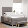 vidaXL Boxspringbett mit Matratze Taupe 120 x 190 cm Stoff