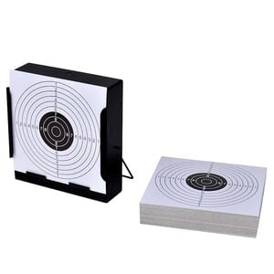 vidaXL Kugelfang 14 cm + 100 Zielscheiben aus Papier Quadratisch