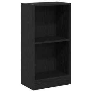 vidaXL B&uuml;cherregal Schwarz Eichen-Optik 40x24x76 cm Holzwerkstoff