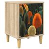 vidaXL Nachttisch ZAANDAM Sonoma-Eiche 36 x 33 x 50 cm Holzwerkstoff
