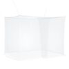 vidaXL Moskito-Netz f&uuml;r Bett 156 Maschen 3 pcs Wei&szlig; Polyester