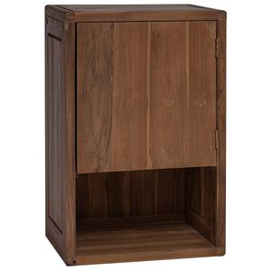 vidaXL Badezimmer Seitenregal Natur 45 x 30 x 70 cm Massivholz Teak