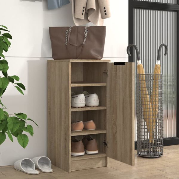 vidaXL Schuhschrank Sonoma-Eiche 30x35x70 cm Holzwerkstoff