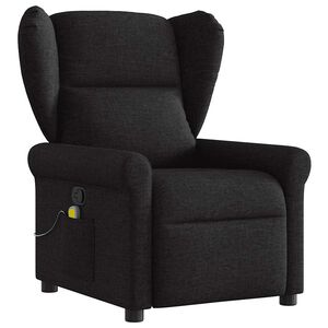 vidaXL Massagesessel Schwarz Stoff