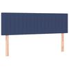 vidaXL Boxspringbett mit Matratze Blau 140x200 cm Stoff