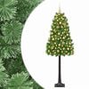 vidaXL K&uuml;nstlicher Weihnachtsbaum mit klappbaren Zweigen und Kugeln