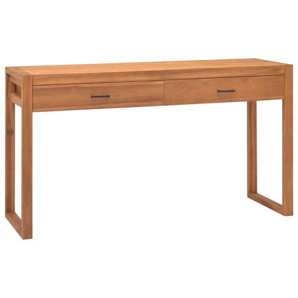 vidaXL Schreibtisch mit 2 Schubladen 140x40x75 cm Teakholz