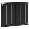 vidaXL Gartentor 100 x 80 cm WPC und Aluminium Schwarz