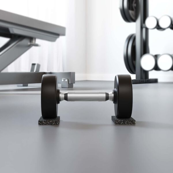 vidaXL Gummiwalze Schwarz Gummi