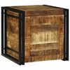 vidaXL Aufbewahrungsbox mit Speicher 50 x 50 x 50 cm Raues Mangoholz
