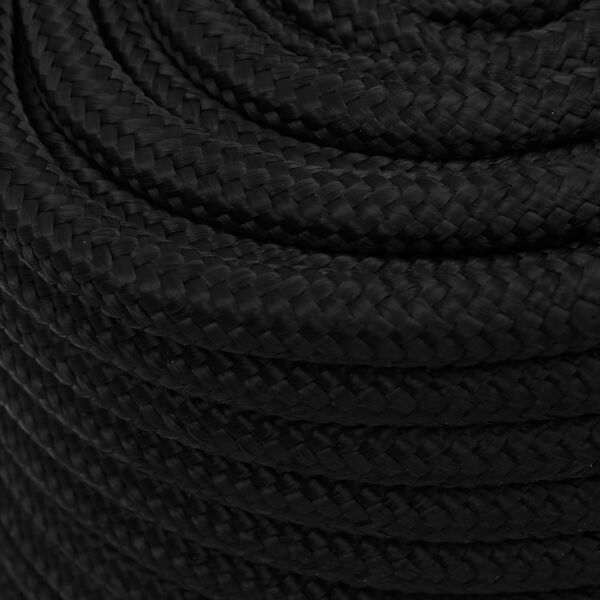 vidaXL Arbeitsseil Schwarz 18 mm 50 m Polyester