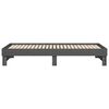 vidaXL Tagesbett Ausziehbar Grau 2x(80x200) cm Massivholz Kiefer