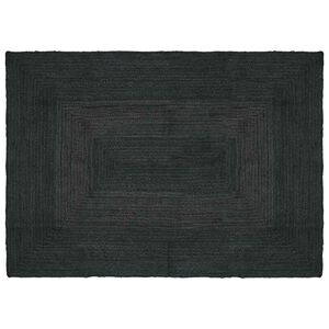 vidaXL Bereichsteppich Dunkelgrau 140 x 200 cm Jute