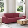 vidaXL 3-Sitzer-Sofa Weinrot 220x77x82 cm Stoff