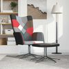 vidaXL Relaxsessel mit Hocker Patchwork Stoff