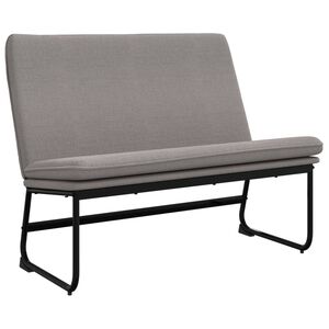 vidaXL Sitzbank Taupe 100x75x76 cm Stoff