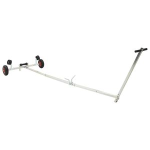 vidaXL Verstellbarer Bootstrailer mit Luftreifen 200 kg Load Silber