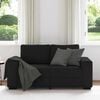 vidaXL 2-Sitzer-Sofa Schwarz 120 cm Stoff