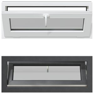 vidaXL Kellerfenster RISOR 110 x 40 cm PVC und Glas