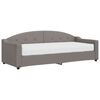 vidaXL Tagesbett mit Matratze Taupe 80x200 cm Stoff