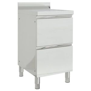 vidaXL Gewerbe-K&uuml;chenschrank mit 2 Schubladen 50x60x96 cm