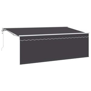 vidaXL Ausziehbare Markise Anthrazit 350 x 200 cm