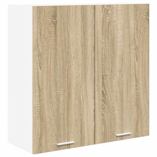 vidaXL H&auml;ngeschrank mit T&uuml;r Sonoma-Eiche 80 x 31 x 80 cm Holzwerkstoff