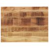 vidaXL Tischplatte 80x60x3,8 cm Rechteckig Raues Massivholz Mango