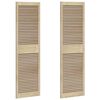 vidaXL Schrankt&uuml;r 2 pcs Natur 170 x 2,1 x 49,5 cm Massives Kiefernholz