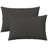 vidaXL Kissenbezug 2 pcs HEERLEN Dunkelgrau 30 x 50 cm