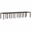 vidaXL Gartentisch Braun 400 x 100 x 73 cm Poly-Rattan