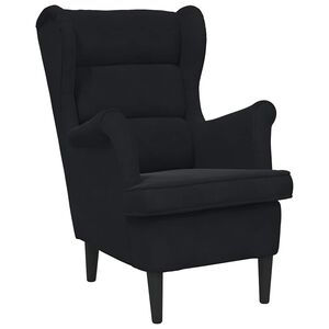 vidaXL Sessel Schwarz Samt
