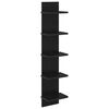 vidaXL Wandregal Schwarz Eichen-Optik 22 x 15 x 100 cm Holzwerkstoff
