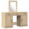 vidaXL Schminktisch mit Speicher Braun 50 x 41 x 135 cm Holzwerkstoff