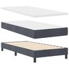 vidaXL Boxspringbett mit Matratze Dunkelgrau 200 x 80 cm Samt