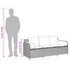 vidaXL Gartensofa mit Kissen 3-Sitzer Schwarz Poly Rattan