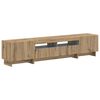 vidaXL 5-teiliges LED TV Schrank Artisan-Eiche Holzwerkstoff