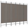 vidaXL 6-tlg. Paravent Anthrazit 240x200 cm Stoff