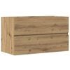vidaXL Bad-H&auml;ngeschrank Artisan-Eiche 80x38,5x45 cm Holzwerkstoff