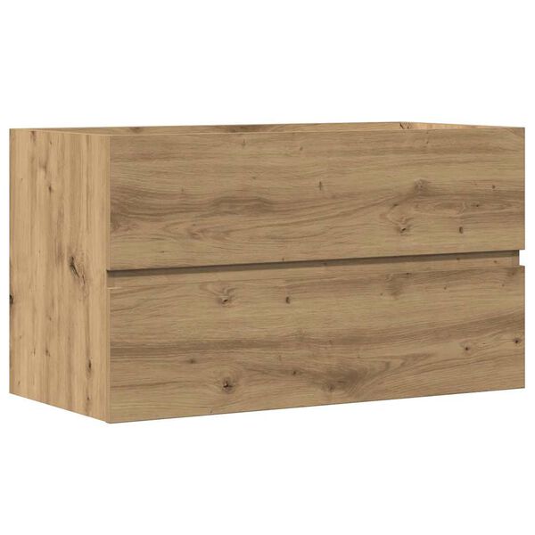vidaXL Bad-H&auml;ngeschrank Artisan-Eiche 80x38,5x45 cm Holzwerkstoff