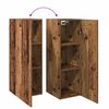 vidaXL TV-Schrank Altholz-Optik 30,5x30x90 cm Holzwerkstoff