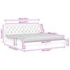 vidaXL Bett mit Matratze Blau 200x200 cm Samt