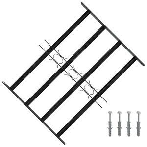 vidaXL Fenstersicherheitsgitter 75,5 x 60 cm Galvanisiertes Stahl